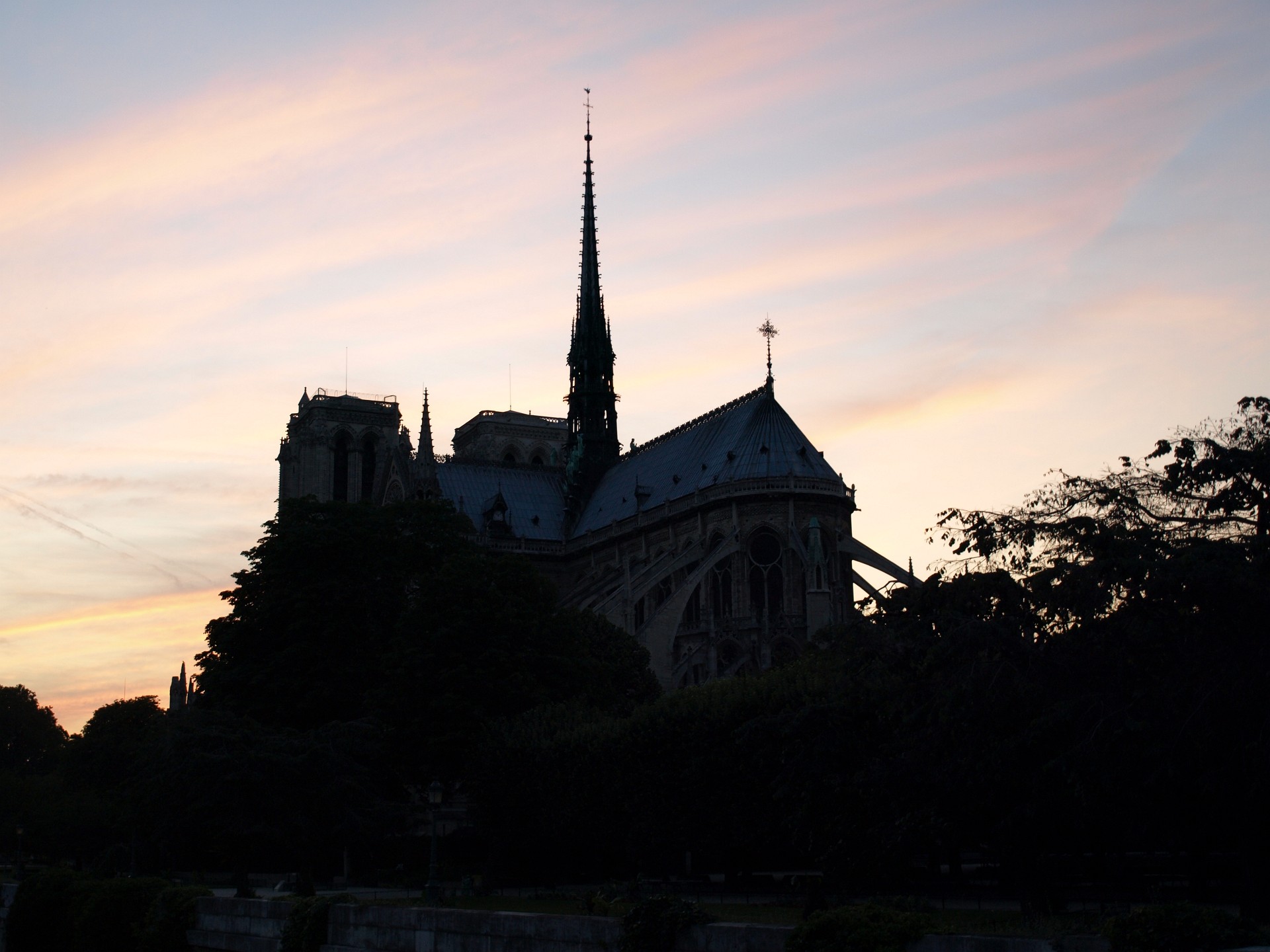 Last Light of the Day Over Notre Dame 2
